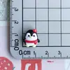 Mini Pingüino Negro Resina Accesorios Pingüino Gordo Pequeño Pasador para el Cabello Llavero para Teléfono Móvil Flor para Zapatos Accesorios Materiales y Accesorios