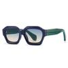 Gafas de Sol Poligonales Irregulares Europeas y Americanas Transfronterizas, Gafas de Sol Francesas de Estilo Callejero de Moda, Gafas de Sol con Sombrilla Retro Estilo Hong Kong