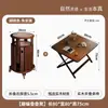 Mesa de Comedor Plegable de Madera Maciza Rectangular para Uso en el Hogar Mesa de Comedor para Apartamento Pequeño Mesa y Sillas de Comedor Mesa de Comedor para Apartamento de Alquiler Mesa Plegable