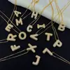 Collar Nuevo Estilo Europeo y Americano 2024 con Incrustaciones Collar de 26 Letras Burbuja Moda para Mujer Regalo de Cumpleaños Joyería