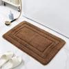 Alfombra de piso de jacquard de microfibra con forma de espalda, alfombra absorbente antideslizante para baño, alfombra con mechones, alfombra para puerta, alfombra de cocina