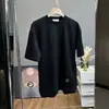 Camiseta de verano de manga corta, fina y moderna, holgada y combinable para hombre, de color liso, con cuello redondo, fresca y transpirable, de media manga.