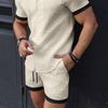 2025 Estação independente da Amazon europeia e americana transfronteiriça Novos shorts Multi-bolsa Tether Calças de praia listradas masculinas