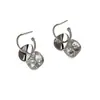 Pendientes Redondos Cuadrados de Lentejuelas Incrustados con Diamantes Estilo Simple y Fresco Pendientes de Lujo Accesible Pendientes de Nicho de Gama Alta