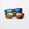 AliExpress Gafas de Sol con Película de Color Uña de Arroz Vintage Tendencia de Moda Gafas de Sol Reflectantes Gafas de Sol de Montura Negra Versátiles