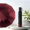 Sombrilla de Sol Reforzada Personalizada de 10 Varillas Resistente al Viento con Recubrimiento Negro Manual al 70% de Descuento para Protección Solar, Doble Uso para Sol y Lluvia, Se Puede Imprimir con Logo