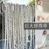Decoração de Noivado com Fio de Pérolas Gigantes Ornamento Pendurado Exibição de Loja Decoração de Celebridade da Internet Ponto Fotográfico Cenário de Festa Vitrine Sessão de Fotos