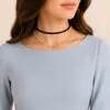 Estilo coreano elegante estilo frio dupla camada empilhada strass cheio de diamante luz de luxo cadeia de clavícula Colar de corrente multicamada de metal feminino