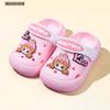 Chinelos infantis antiderrapantes com sola macia e desenho animado, sapatos com buracos para bebês, sandálias e chinelos fofos e respiráveis para meninos e meninas, verão