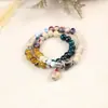 Novo Pulseira de Cerâmica Artesanal Criativa Estilo Floresta Círculo Duplo para Mulheres, Estilo Étnico, Joia Pulseira Artística Retro Moda Atacado