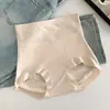 9933 # Calcinha modeladora de algodão macio como nuvem com retalhos de renda de luxo leve para mulheres, cintura alta, levanta bumbum, sem costura, com reforço estendido, 10A antibacteriana
