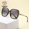 Gafas de sol polarizadas nuevas transfronterizas para mujer, encanto de alto nivel, moda, gafas de sol, montura cuadrada grande, ambiente de moda, venta al por mayor