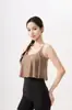 Camisole de Yoga em Malha Leve, Top Regata de Yoga Respirável e Leve como uma Nuvem, Top Esportivo Casual sem Costas Hazy