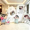 Decoração de noivado, cena do Crayon Shin-chan, ornamentos de parede de fundo românticos, placa de KT, hotel, balões de casa de luxo