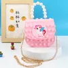 Bolso Bandolera Vanguardia para Hombro Niños Bandolera Bolso de Mano Perla Burbuja Bolso Bandolera de Silicona para Hombro Bolso Gelatina