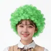 Peluca Afro para Niños y Adultos, Accesorios para Actuaciones de Jardín de Infancia, Gorro de Payaso, Accesorios Divertidos para Escenario, Pelucas Coloridas para Fans