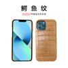 Patrón de Cocodrilo Adecuado para Funda de Teléfono Apple Iphone17/16 Funda Dura de PC de Cobertura Completa 13Pro Cubierta Protectora para Teléfono Antideslizante