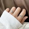 Lujo Ligero Estilo Francés Bolso de Cuerno Anillo Abregalletas Moda Personalizado Sentido de Alta Calidad Anillo para Dedo de Comida Popular Cibernético Anillo de Viento Frío