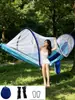Rede de Dormir ao Ar Livre Anti-Mosquito Abertura Rápida com Mosquiteiro Acampamento Acampamento Portátil Abertura Rápida Balanço de Nylon Pátio Viagem Rede de Cama