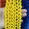 12mm Pó de Concha Prensado Flor de Rosa Colorida Flor de Chá Fio de Contas DIY Wenwan Cordão de Mão Acessórios para Colar Pulseira Atacado