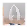 Bolsa para Llevar Personalizada Bolsa para Ensalada Bolsa para Té de Leche Bolsa de Plástico Transparente Portátil Horneado Logo Personalizado