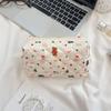 31291 Bolsa de Maquillaje de Mano Acolchada Fresca para Niña de Gran Capacidad Linda Almacenamiento Estuche con Cremallera para Estudiante