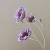 Flores de Amapola Artificiales de Alta Calidad, Amapola de Hielo, Flores Falsas, Flores de Seda al por Mayor, Amazon, Aliexpress, Pintura al Óleo, Transfronterizo
