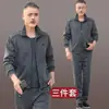 Trajes Deportivos para Hombres de Mediana Edad y Mayores, Nuevos Conjuntos Casuales de Algodón para Primavera, Otoño e Invierno, Conjunto Deportivo de Tres Piezas para Hombre, Atuendo para Papá