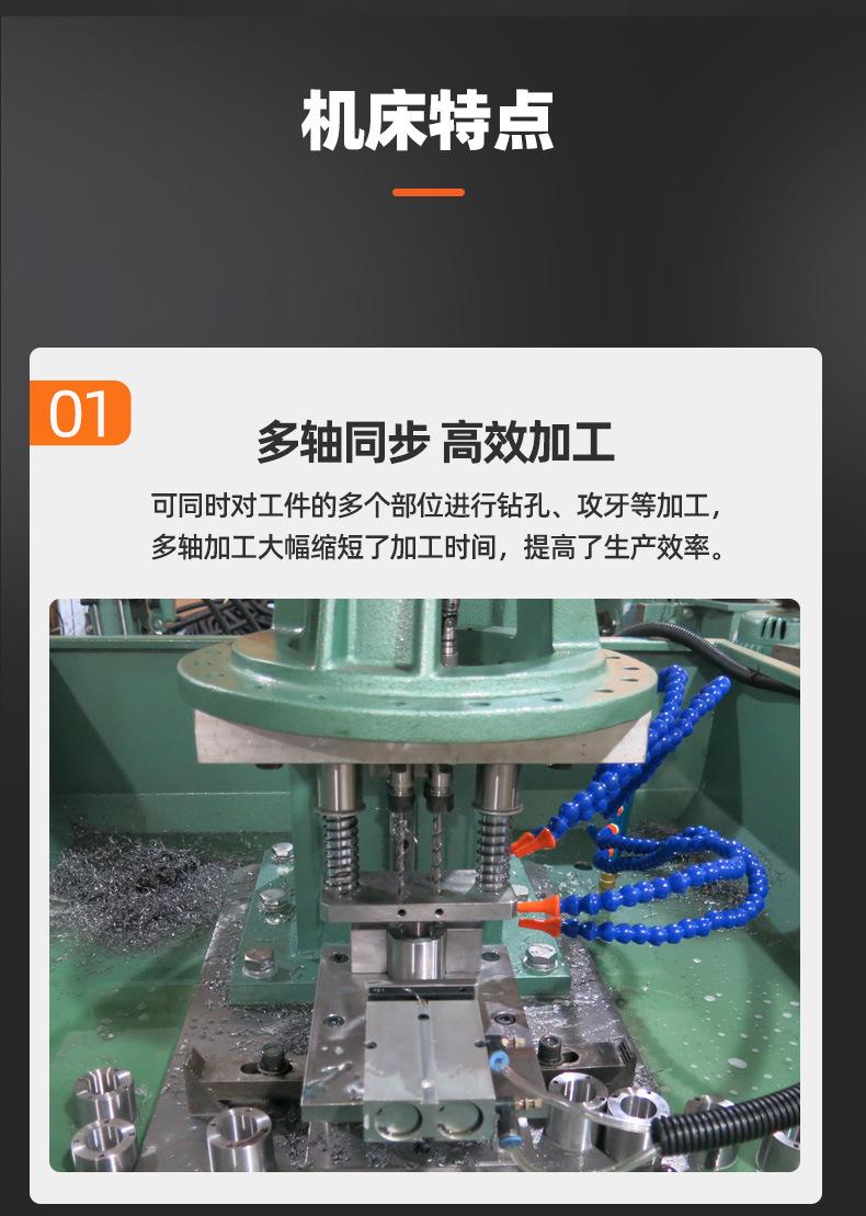 非标定制多头钻孔机数控双伺服多孔钻床 立式4轴自动多孔钻孔机