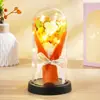 Flor Eterna Acrílica Ramo Luz de Noche Estilo Ins Adorno Regalo para Maestro, Novia, Cumpleaños Creativo y Regalo de San Valentín