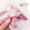 Sapatilhas Vermelhas Solado Baixo Pequeno Diamante Redondo Grande Diamante Vermelho Super Brilho Cristal Strass Adesivos Rei Leque Diamante Arte de Unhas Diamante Joias