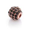 Estilo Nacional Europeo y Americano corona productos de cobre bola micro incrustaciones accesorios 8mm agujero grande cuentas sueltas accesorios de joyería salida de fábrica