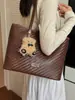 Bolso de gran capacidad transfronterizo para mujer, nuevo bolso de hombro versátil de gran capacidad de moda de otoño, bolso tote elegante y moderno para ir al trabajo