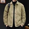Novo Padrão Nacional 90 Penugem de Pato Branca Leve 2025 Novo Estilo Jaqueta de Penas Masculina Outono e Inverno Marca Tendência Gola Reversível Estilo Americano Tamanho Plus