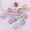 Pintura al Óleo Princesa Sirena Degradado Estrella Agujero Recto Cuentas Sueltas DIY Cadena de Teléfono Hecha a Mano Materiales para Joyería de Cuentas Accesorios