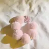 Pulseira Bola de Cabelo Ins Dopamina Tendência Decorações Pendentes Corrente com Fivela Dupla Capa de Celular Universal Cordão de Celular para Pulso DIY