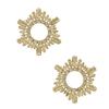Novos acessórios transfronteiriços Personalidade High Sense Zircon brincos Moda Europeia e Americana Irregular Brincos de diamante completo brincos