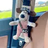 Ornamentos de Cachorro de Pelúcia para Carro Alça de Cinto de Segurança para Carro Almofada de Ombro Boneco de Piloto Boneca de Presente Boneca Atacado Moda