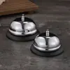 Sininho de Serviço para Cozinha em Aço Inoxidável, Sininho de Serviço para Balcão de Bar, Sininho Pressionado à Mão, Sininho de Serviço Dourado para Restaurante Hotel, Sininho de Chamada