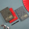 Caixa de Presente para Caderno PU Conjunto Personalizado Tendência Nacional Estilo Chinês Caderno A5 Papel Daolin Livro de Atas de Reunião Personalizado