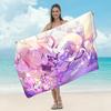Toalla de Playa de Microfibra Transfronteriza para Adulto Estampada para la Playa Chal Protector Solar Absorbente Toalla para Nadar de Secado Rápido Toalla de Baño