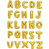 Balões de Folha de Alumínio com Letras Douradas de 32 polegadas, 26 Letras Disponíveis, Adequados para Festas de Aniversário, Adereços de Decoração para Cenas de Casamento