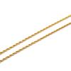 Cadena de acero inoxidable 304 con giro dorado para mujer, joyería de titanio y acero, con borde cruzado.