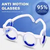 Gafas Antivértigo Gafas para Mareo por Movimiento, Alivian el Mareo en Coche y Mar, Gafas sin Lente Líquida para Adultos o Niños