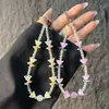 Nuevo colgante de cadena de cristal para teléfono con cuentas de lirio del valle, accesorio para bolso, correa de muñeca, llavero antipérdida, cordón para teléfono