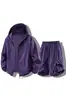 Ropa de Protección Solar de Secado Rápido de Seda de Hielo para Hombres, Ropa de Protección Solar con Capucha de Secado Rápido de Verano, Chaqueta Deportiva, Chaqueta Ligera y Transpirable para Exteriores