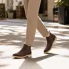 Novos Sapatos Masculinos Botas Chelsea Masculinas Slip-On Botas Modernas Transfronteiriças Tamanho Grande Botas Curtas de Camurça Botas de Couro Genuíno Masculino Botas de Camurça de Vaca
