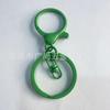 Pintura metálica de color broche de langosta de ocho caracteres colgante de llavero de tres piezas material de accesorios de joyería DIY llavero