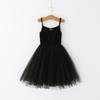 Vestido de Alça Novo para Meninas Crianças Pequenas e Médias Malha com Ponto Canelado Vestido de Princesa Vestido Pontoon