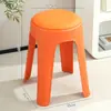 Ventas Directas de Fábrica Taburetes de Plástico para Uso Doméstico, Taburetes Redondos Engrosados y Apilables, Sensación de Lujo Ligero y Gama Alta, Sillas Robustas y Duraderas para Mesa de Comedor